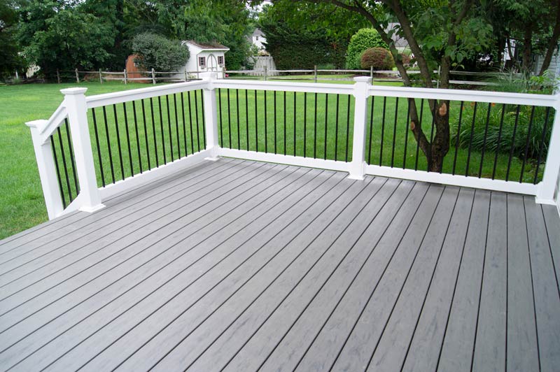 picture of a new deck installed in a house