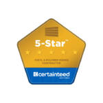 Star 5‑Star CertainTeed awarded